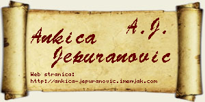 Ankica Jepuranović vizit kartica